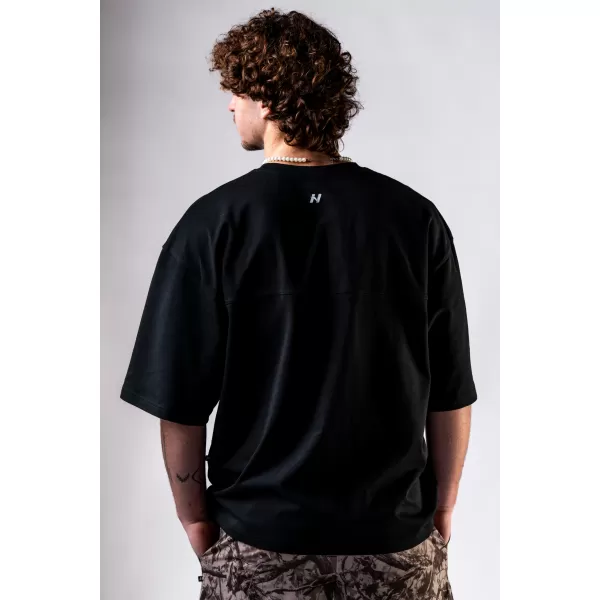  Oversized majica POWER 898 BLACK Nebbia 