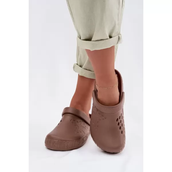  Ženske papuče BIG STAR TT274A085 BROWN/BEIGE Big Star Shoes 