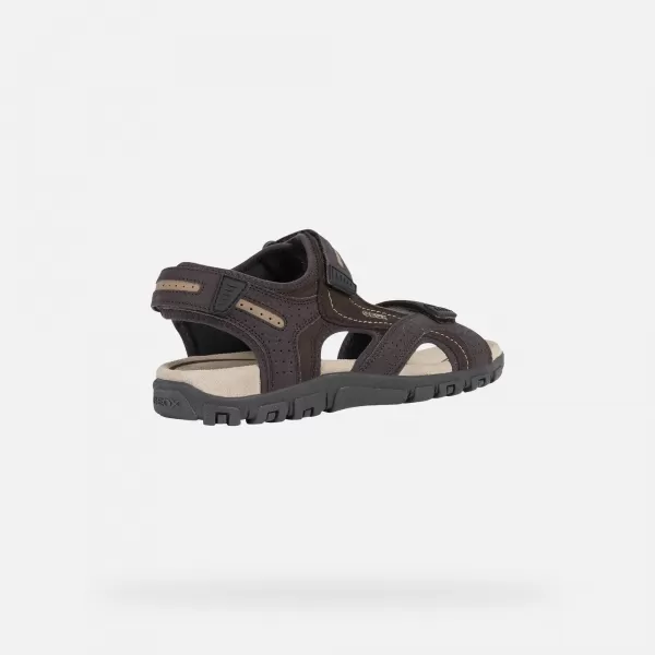  Muške sandale GEOX UOMO SANDAL STRADA G003039 TAMNO SMEĐA 