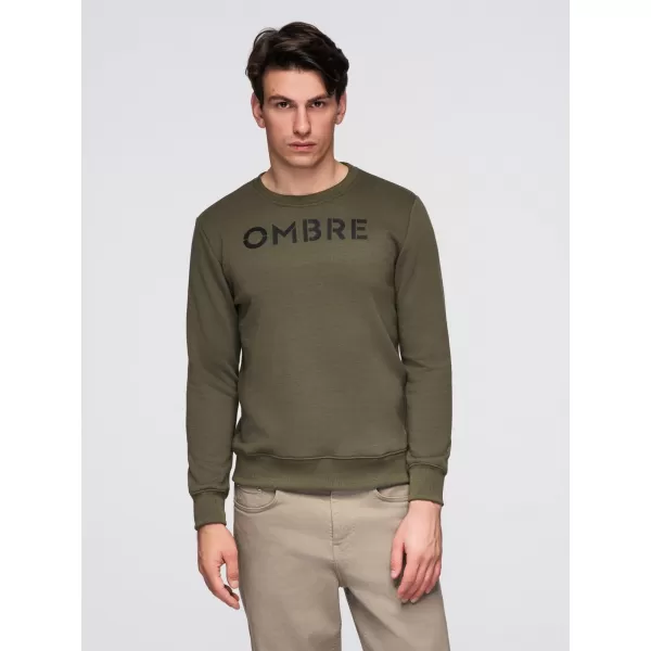  Muški sweatshirt OMBRE B1711 TAMNOMASLINASTO 