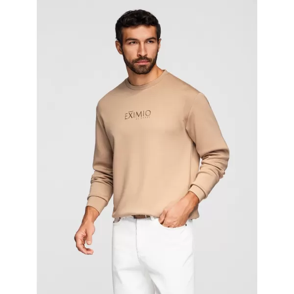  Muški sweatshirt OMBRE OM-SNBC-0199 BEŽ 