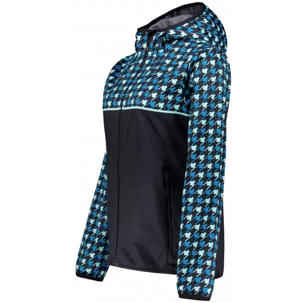  Ženska vrhunska softshell jakna ALTISPORT VOJ/ALW048JACK01 CRNA I PLAVA 