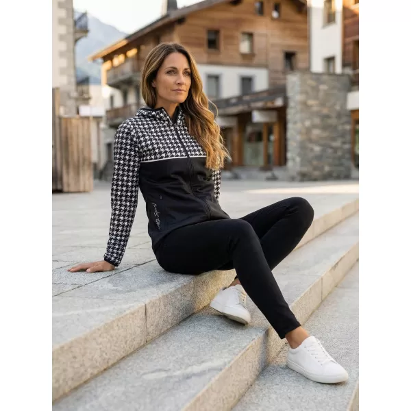  Ženska vrhunska softshell jakna ALTISPORT VOJ/ALW048JACK01 CRNO-BIJELO 