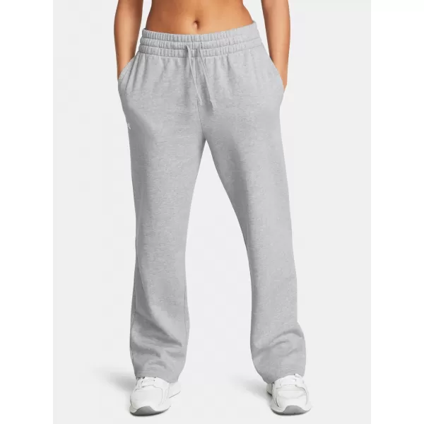  Ženske sportske hlače UNDER ARMOUR UA RIVAL FLC STRAIGHT PANT 1381847-011 SIVA 