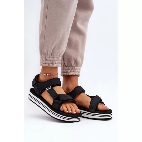  Ženske sandale LEE COOPER LCW-24-05-2753L CRNO/BIJELO 