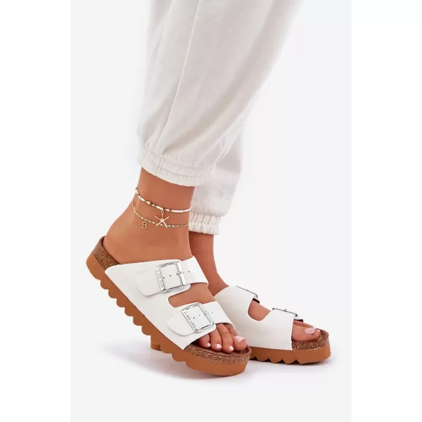  Ženske papuče BIG STAR LL274480 WHITE Big Star Shoes 