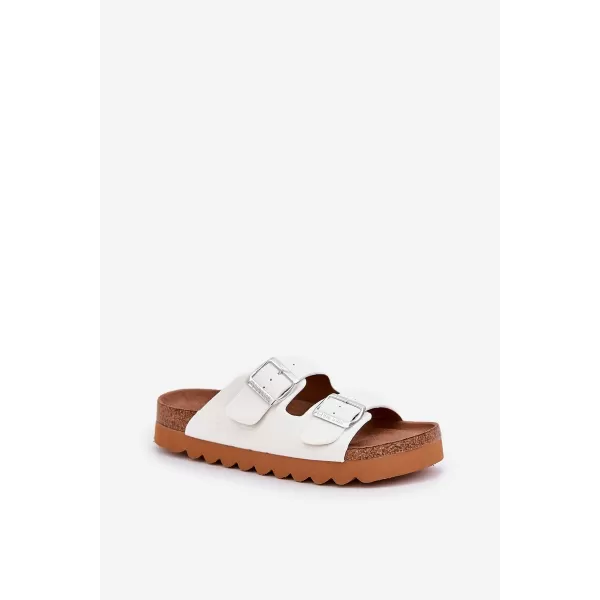  Ženske papuče BIG STAR LL274480 WHITE Big Star Shoes 