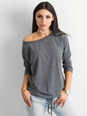 Ženska bluza BASIC FEEL GOOD RV-BZ-4691.36P TAMNOSIVA