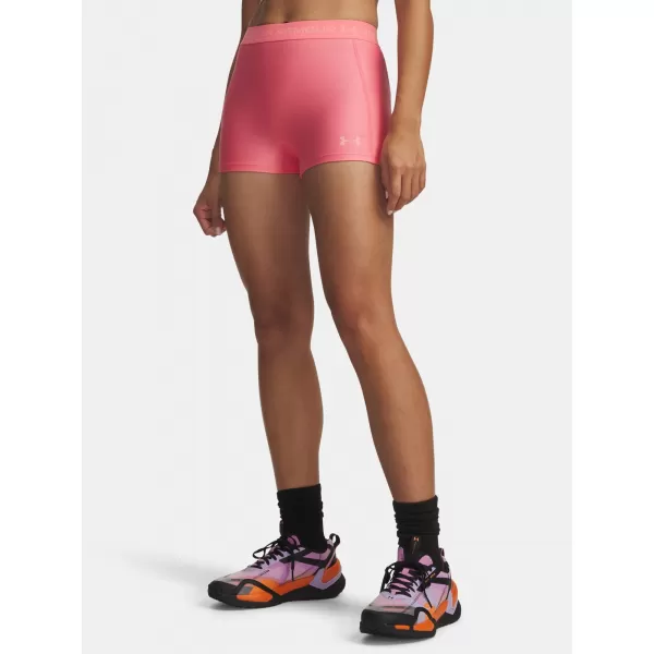  Ženske kratke hlače UNDER ARMOUR HEATGEAR SHORTY 6010725-600 RUŽIČASTA 