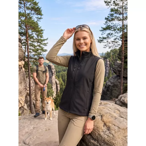  Ženski softshell prsluk ALTISPORT NoPrint NP/ALW965 CRNA 
