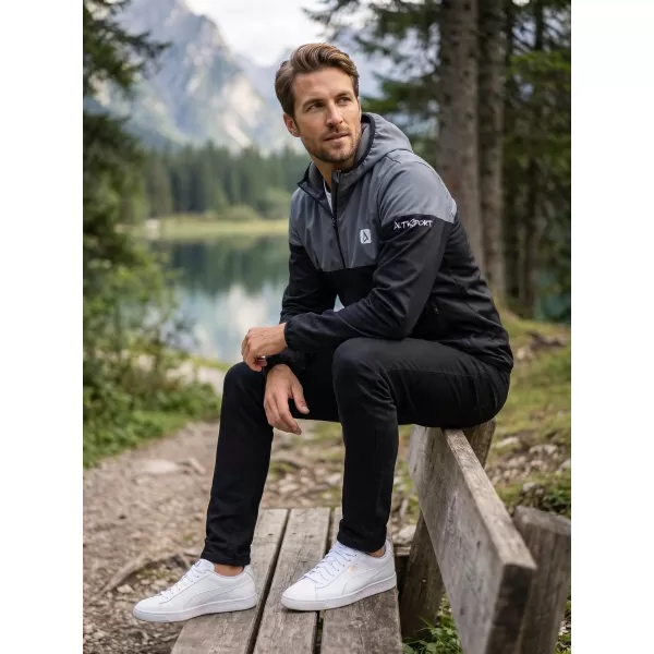  Muška vrhunska softshell jakna ALTISPORT VOJ/ALM051JACK01 SIVKASTO CRNA 