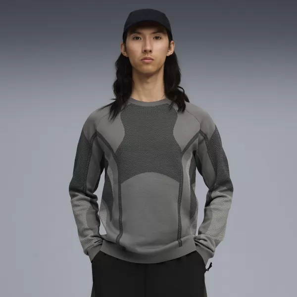  Muški sweatshirt PUMA X SAN SAN GEAR KNIT LS 632549-08 HLADNA SREDNJE SIVA 