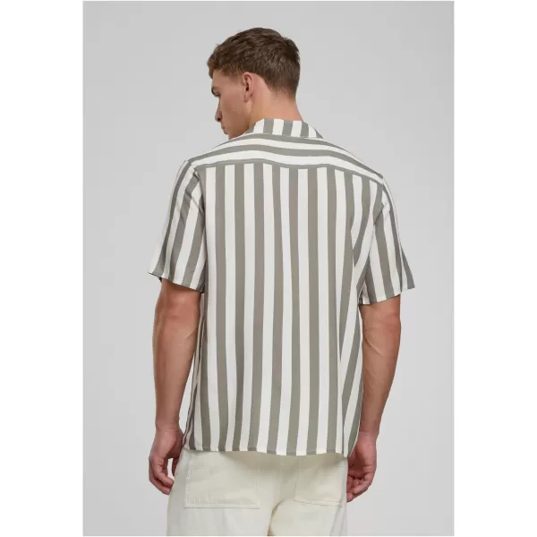  Košulja URBAN CLASSICS TB4150 BLIJEDA MASLINA/OFFWHITE 