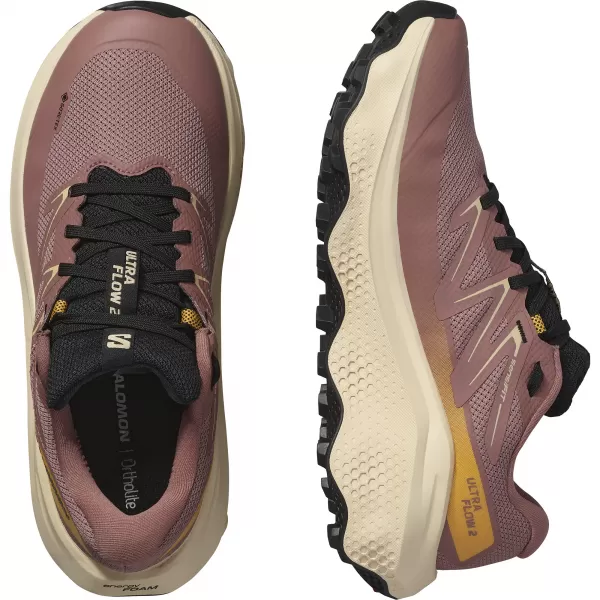  Ženske cipele SALOMON ULTRA FLOW 2 GTX W L47884500 BURLWOOD/NJEŽNA BRESKVA/TOPLA MARELICA 