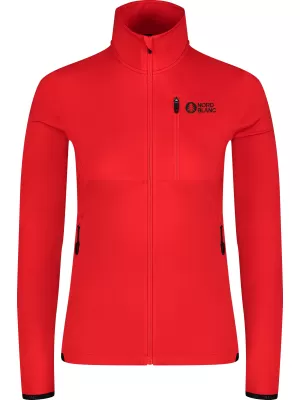 Ženska powerfleece majica NORDBLANC SEDGE NBWFL8291 CRVENA