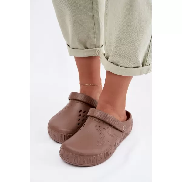  Ženske papuče BIG STAR TT274A085 BROWN/BEIGE Big Star Shoes 