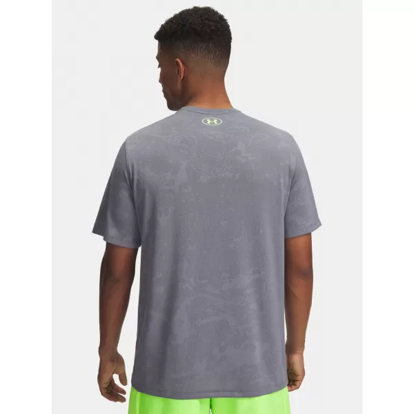 Muška majica kratkih rukava UNDER ARMOUR UA TECH VENT JACQUARD SS 1377052-025 SIVA 
