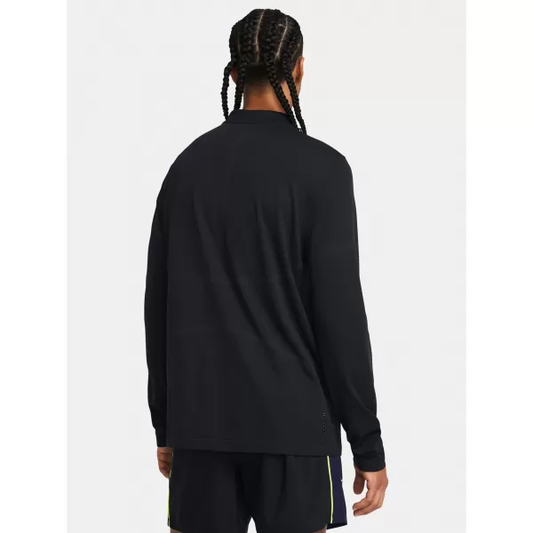  Muška majica kratkih rukava UNDER ARMOUR VANISH ELITE SEAMLESS 1/4 ZP 1382798-001 CRNA 