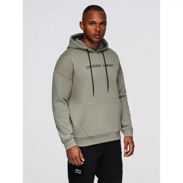  Muški sweatshirt OMBRE OM-SSNZ-0241 KAKI 
