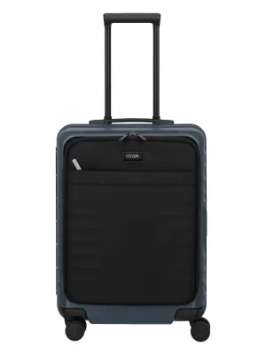 Putni kofer TITAN Overseas S Front pocket PONOĆNO PLAVA