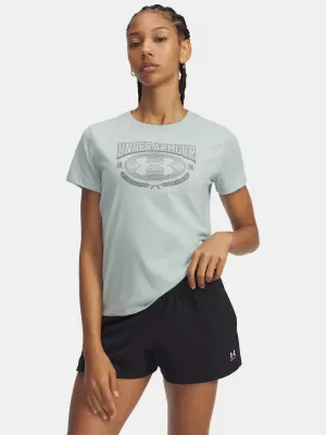 Ženska majica kratkih rukava UNDER ARMOUR W VARSITY SS 6010592-477 PLAVA