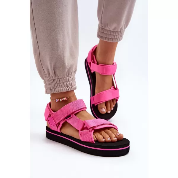  Ženske sandale LEE COOPER LCW-23-34-2613 CRNA/FUKSIJA 