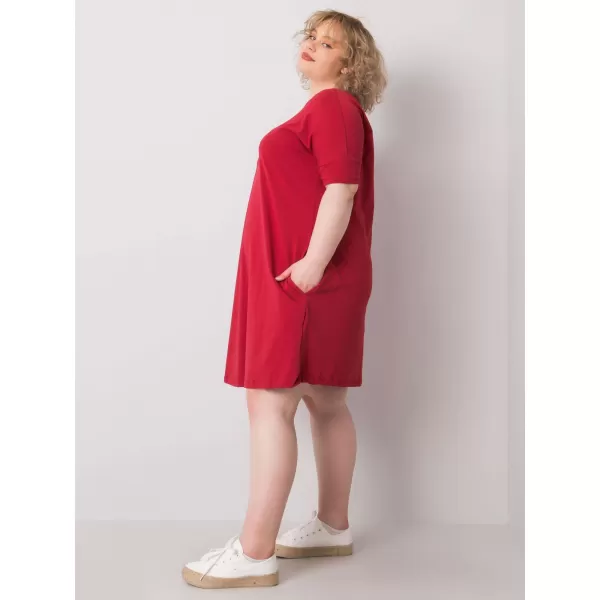  Haljina BASIC FEEL GOOD RV-SK-6639.02X TAMNOCRVENA 