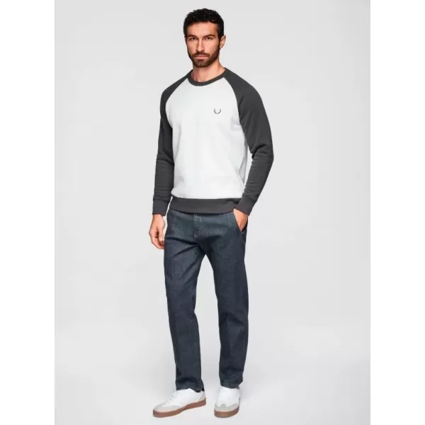  Muški sweatshirt OMBRE OM-SSNZ-0239 KREMA I GRAFIT 