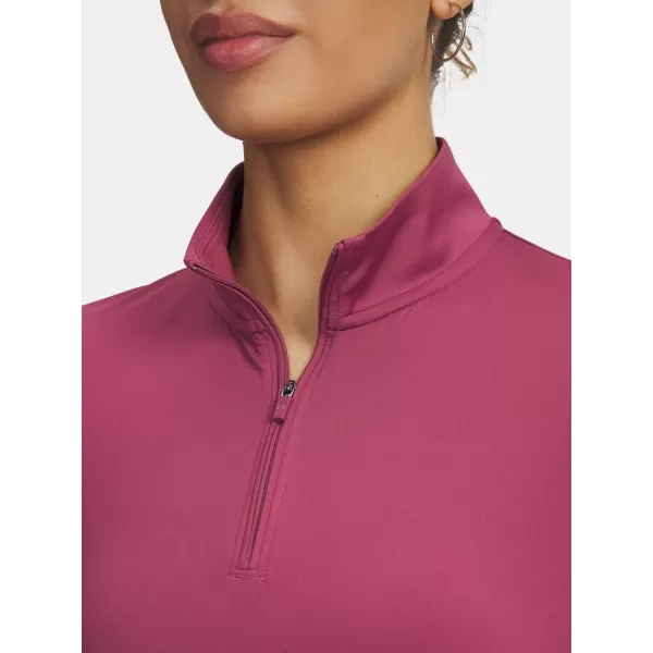  Ženska majica kratkih rukava UNDER ARMOUR UA DRIVE 1/4 ZIP 6003797-659 CRVENA 