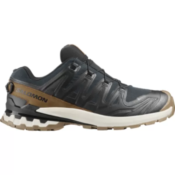  Muške cipele SALOMON XA PRO 3D V9 GTX LIFELONG M L47963800 CRNA/KOJOT SMEĐA/LED OD VANILIJE 