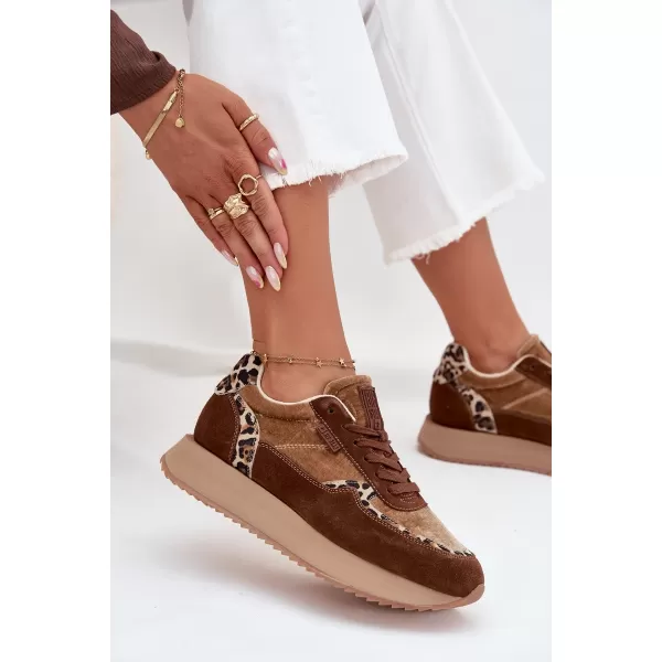  Ženske tenisice BIG STAR OO274A313 SMEĐA/BEŽ Big Star Shoes 