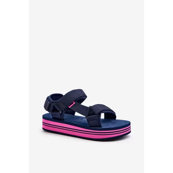  Ženske sandale LEE COOPER LCW-24-05-2753L MORNARICA/FUKSIJA 