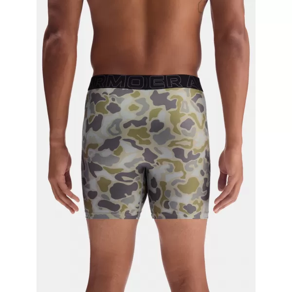  Muške bokserice UNDER ARMOUR UA PERFORMANCE TECH - PRINT 6IN - 1PK 1383875-069 TITANIJUM 