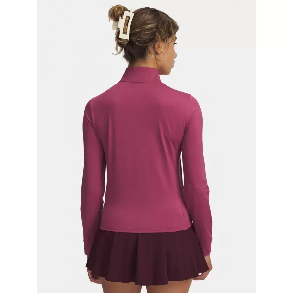  Ženska majica kratkih rukava UNDER ARMOUR UA DRIVE 1/4 ZIP 6003797-659 CRVENA 