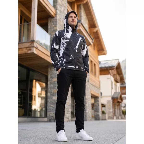  Muška vrhunska softshell jakna ALTISPORT VOJ/ALM079JACK01 CRNO-BIJELO 