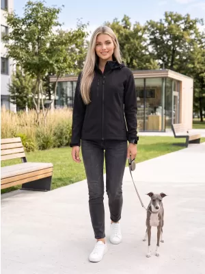 Ženska softshell jakna ALTISPORT NoPrint NP/ALW945 CRNA