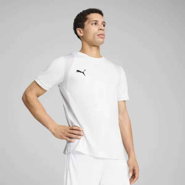  Funkcionalna muška majica PUMA TEAMCUP JERSEY 706272-04 PUMA BIJELA/PUMA CRNA 
