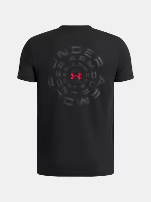 Majica za dječake UNDER ARMOUR UA B WM BLUR SS 6009269-001 CRNA