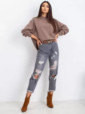 Ženski sweatshirt BASIC FEEL GOOD RV-BL-5185.92P SMEĐA