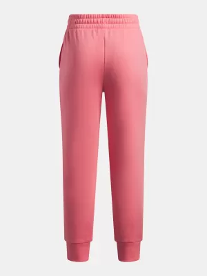 Trenirke za djevojčice UNDER ARMOUR UA RIVAL FLEECE JOGGERS 1379525-600 RUŽIČASTA