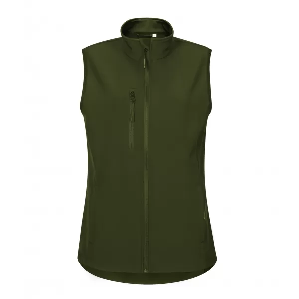  Ženski softshell prsluk ALTISPORT NoPrint NP/ALW965 VOJNOG 