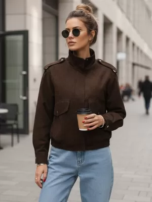 Ženska jakna DSTREET TY5571 SMEĐA