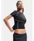 Ženska majica kratkih rukava UNDER ARMOUR HEATGEAR ELITE SS 6015368-008 CRNA