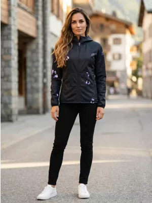 Ženska vrhunska softshell jakna ALTISPORT VOJ/ALW077JACK01 CRNA/LJUBIČASTA