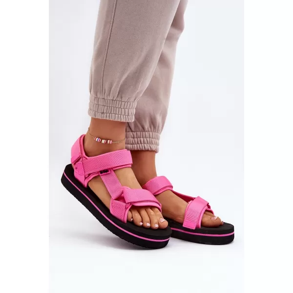  Ženske sandale LEE COOPER LCW-23-34-2613 CRNA/FUKSIJA 