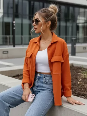 Ženska jakna DSTREET TY3510 NARANČASTA