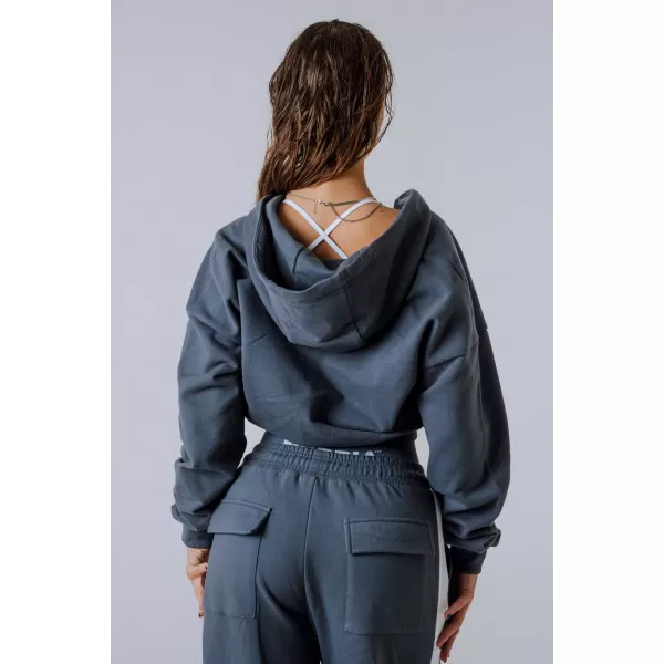  Hoodie na patentni zatvarač POWER 895 SIVA Nebbia 