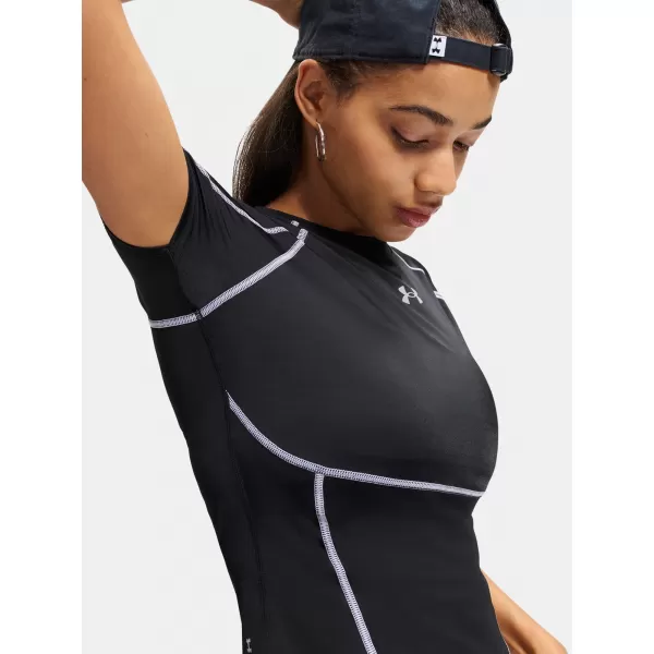  Ženska majica kratkih rukava UNDER ARMOUR HEATGEAR ELITE SS 6015368-008 CRNA 