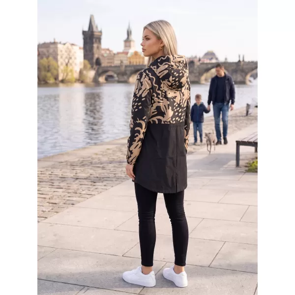  Ženska jakna KIXMI ZIANA CRNO/BEŽ 