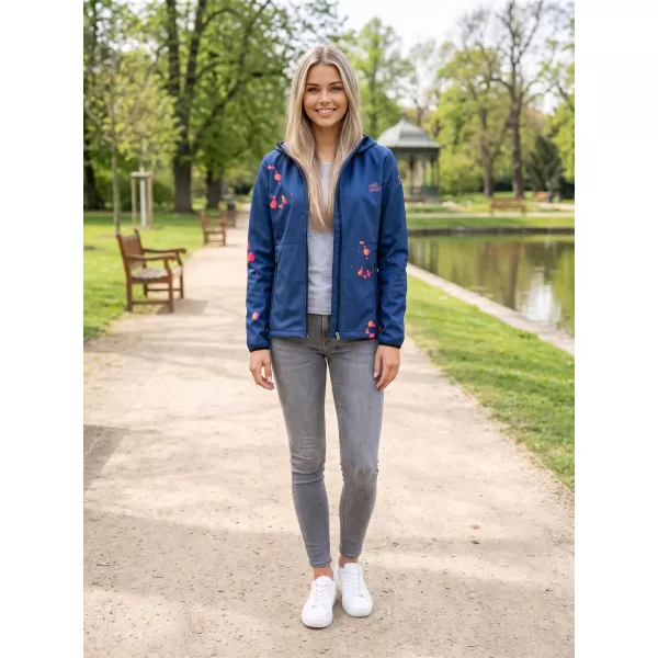  Ženska vrhunska softshell jakna ALTISPORT VOJ/ALW077JACK01 TAMNOPLAVA/NARANČASTA 